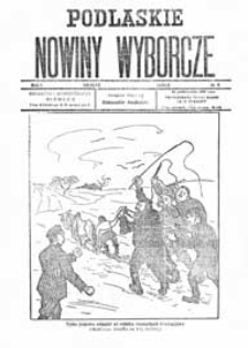 Podlaskie Nowiny Wyborcze R. 1 (1922) nr 8