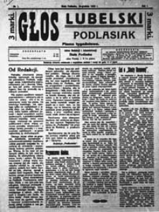 Głos Lubelski - Podlasiak : pismo tygodniowe R. 1 (1920) nr 1