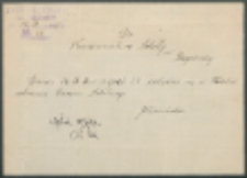 Do Kierownictwa Szkoły w Rogoźnicy