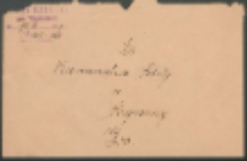 Do kierownictwa Szkoły w Rogoźnicy. Koperta.