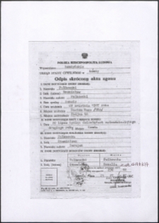 Dokumenty urzędowe rodziny Polkowskich