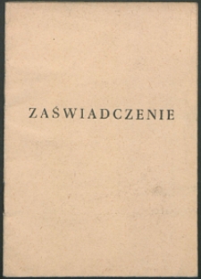 Książeczka uprawniająca do korzystania z wojskowej pomocy leczniczej Stanisława Frydla