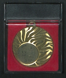 Medal pamiątkowy Związku Zawodowego Strażaków z okazji 15-lecia należący do Waldemara Bałkowca