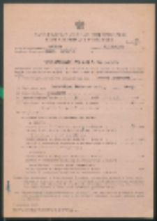 Wniosek - Polisa Nr 462/655/