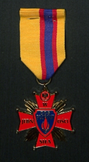 Pamiątkowe odznaczenie z okazji 30-lecia Związku Zawodowego Strażaków "FLORIAN"- Krzyż Waldemara Bałkowca