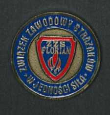 Medal 10-lecia Związku Zawodowego Strażaków "FLORIAN" przyznany Waldemarowi Bałkowcowi