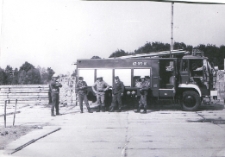 Ćwiczenia strażaków w nowej strażnicy w Międzyrzecu Podlaskim [fotografia]