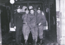 Zawodowa Straż Pożarna w Międzyrzecu Podlaskim przy ul. Kościelnej [fotografia]