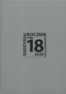 Radzyński Rocznik Humanistyczny T. 18 (2020)