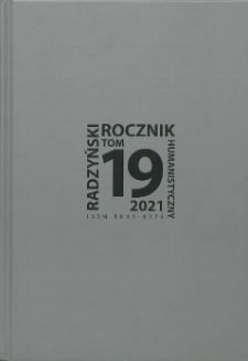 Radzyński Rocznik Humanistyczny T. 19 (2021)