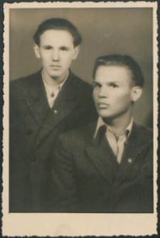 Mieczysław Wierzbicki z kolegą w miejscowości Novi Sad [fotografia]