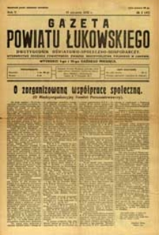 Gazeta Powiatu Łukowskiego : dwutygodnik oświatowo-społeczno-gospodarczy R. 5 (1932) nr 2 (41)