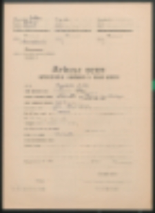 Arkusz ocen sprawowania i postępów w nauce ucznia. (Rypiński, Adolf)