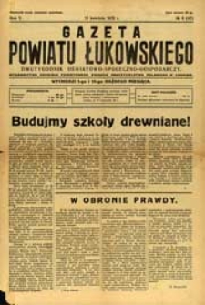 Gazeta Powiatu Łukowskiego : dwutygodnik oświatowo-społeczno-gospodarczy R. 5 (1932) nr 8 (47)