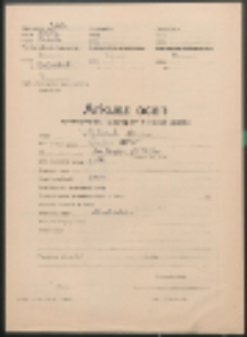 Arkusz ocen sprawowania i postępów w nauce ucznia. (Wojtczuk, Marian)