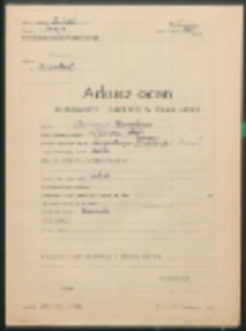 Arkusz ocen sprawowania i postępów w nauce ucznia. (Pawluczuk, Stanisława)