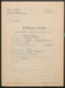 Arkusz ocen sprawowania i postępów w nauce ucznia. (Pawluczuk, Roman)