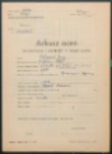 Arkusz ocen sprawowania i postępów w nauce ucznia. (Ostapiuk, Jerzy)