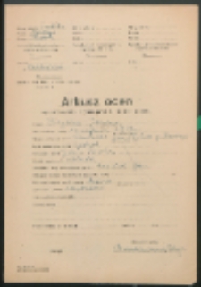 Arkusz ocen sprawowania i postępów w nauce ucznia. (Hryciuk, Janina)