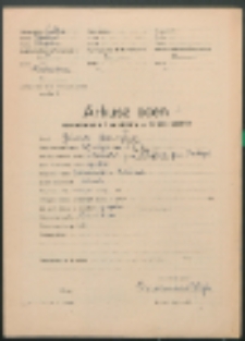 Arkusz ocen sprawowania i postępów w nauce ucznia. (Jóźwik, Bronisław)