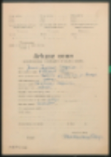 Arkusz ocen sprawowania i postępów w nauce ucznia. (Ostapiuk, Janusz, Zygmunt)