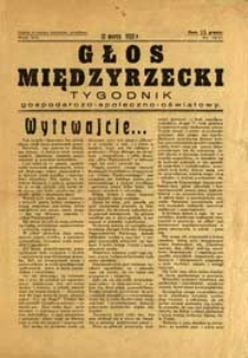 Głos Międzyrzecki : jednodniówka Międzyrzeckiego Ogniska Nauczycielskiego R. 8 (1932) nr 10-11