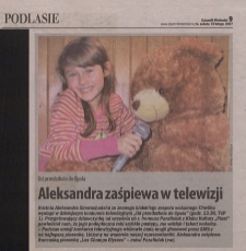 Aleksandra Smerachańska: wycinki prasowe z lat 2007-2018