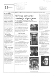 Oranżeria : Miesięcznik klientów Oranżerii Kawiarni na Piętrze