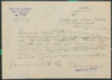 Do Spółdzielni Komun. Przewoz. "Autotransport".