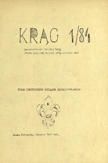 Krąg : pismo instruktorów Chorągwi Bialskopodlaskiej R. 2 (1984) nr 1