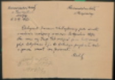 Kierownictwo szkoły Zasiadkach Nr 21/47 d. 2.XII.1947.