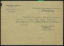 Inspektorat Szkolny w Radzyniu. 04.III.1948. Nr. 316/48.