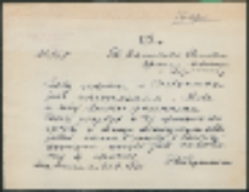 Do Ob. Daniluka Stanisława. Opiekuna Szkolnego w Rogoźnicy.