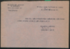 Inspektorat Szkolny w Radzyniu. Dnia 24.X.1947 r. Ponaglenie.