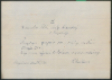 Do Kierownictwa Publ. Szkoły Powszechnej w Rogoźnicy