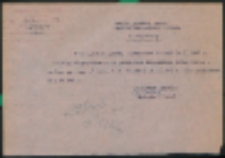 Inspektorat Szkolny w Radzyniu. Dn. 20.X.1947 r. Nr. 15/267/47