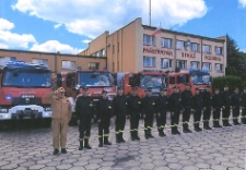 Jednostka Ratowniczo-Gaśnicza z dowódcą st. asp. Waldemarem Bałkowcem w Białej Podlaskiej [fotografia]