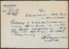 Do Kierownictwa Szkoły Pow w Maniach