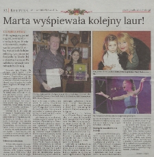 Marta Tch&oacute;rzewska: Zesp&oacute;ł Wokalny "Chwilka": wycinki prasowe z 2008-2018 r.