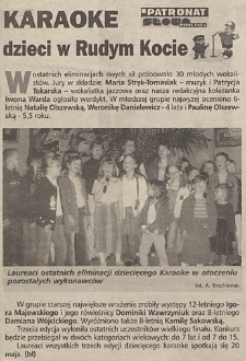 Rudy Kot: Zespół Wokalny "Chwilka": wycinki prasowe