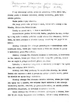 Przemówienie ... podczas ekshumacji zwłok nauczycieli pomordowanych przez gestapo : IX 1944 r.