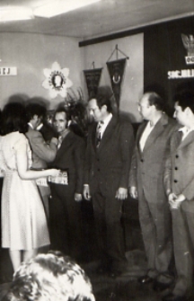 Odznaczenie pracowników PRSWM-u [fotografia]