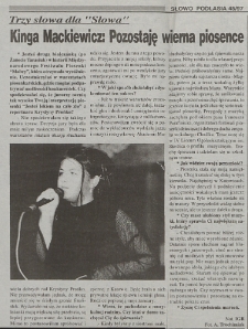 Kinga Mackiewicz: Zespół Wokalny "Chwilka": wynki prasowe z 1997 r.