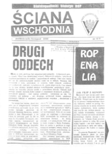 Ściana Wschodnia : Biuletyn Bialskopodlaskiego Zarządu Okręgu Ruchu Odbudowy Polski (1996) nr 8-9