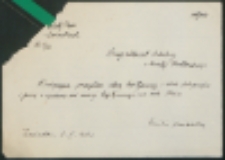 Niniejszym przesyłam starą legitymację...