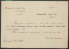 Kierownictwo Szkoły Pow. w Zasiadkach Nr. 10/1940