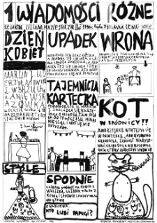 Wiadomości R&oacute;żne : gazetka nr 1