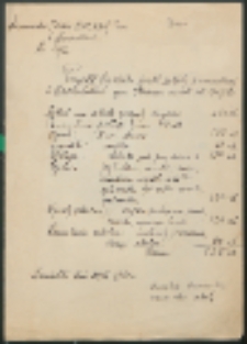 Projekt budżetu publ. szkoły powszechnej w Zasiadkach gm. Tłuściec na rok szkolny1941/42