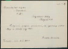 Kierownictwo Publ. Szkoły Powsz. w Zasiadkach Nr. 13/40