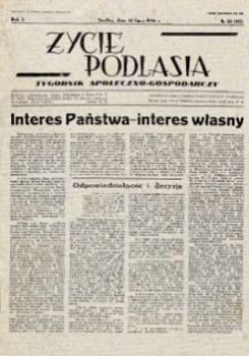 Życie Podlasia: pismo społeczno-gospodarcze R. 3 (1936) nr 28 (115)